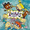 Ladies Rugrats 90's Fashion Shirt - Rugrats Angelica and Reptar Cropped Tie Dye Short Sleeve T-Shirt - 3 of 4