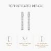 Gilded 1/4 to 2 Carat Total Weight Lab-Grown Diamond Prong Set Hoop Earrings in 925 Sterling Silver and 14KT Yellow Gold Plated Silver, Hinged Closure - 2 of 4