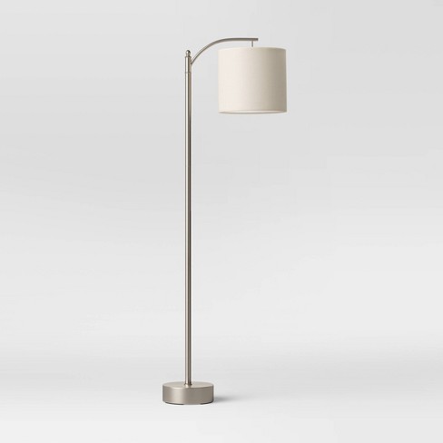 Downbridge Collection Floor Lamp Silver Includes Energy Efficient
