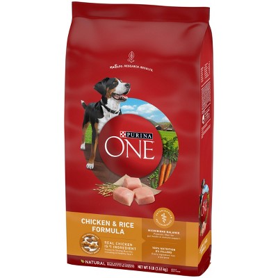 Purina ONE Natural Chicken & Rice Formula Dry Dog Food - 8 lbs
