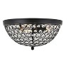 Elegant Lighting Taye 3 light Matte Black Flush Mount - 4 of 4