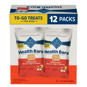 Blue Buffalo Health Bar with Bacon To Go Dog Treat - 12ct - 1 of 4