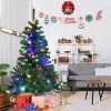 Tangkula 5'Artificial Christmas Tree PVC Material Metal Stand Holidy Decoration w/ 150 LED Lights - 2 of 4