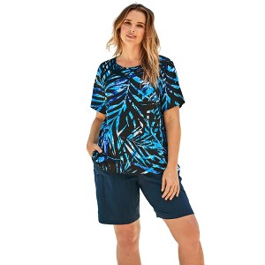 Swim 365 Women's Plus Size The Swim Tee - 1 of 4
