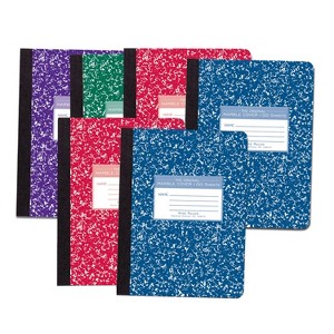 Roaring Spring Paper Products Marble Composition Book, Assorted Colors, Pack of 6 - 1 of 3