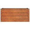 vidaXL Garden Raised Bed Rusty Brown Corten Steel 39.4 x 15.7 x 17.7 in - 4 of 4