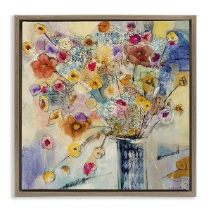 Stupell Industries Chaotic Flowers Line Drawing, 18" x 18" - 1 of 4