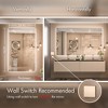 Keonjinn Smart LED Bathroom Vanity Wall Mirror, 3 Color Temperatures Dimmable, Frontlit & Backlit, Dimmable, Acrylic Edge, Anti Fog, Radar Sensor - 3 of 4