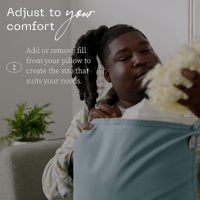 Coop Home Goods White Memory Foam Throw Pillow Inserts, 20x20, Set of 2