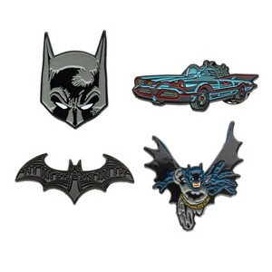 Adult Batman Enamel 4-Piece Pin Set - 1 of 2