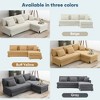 YOOCOZZ L-Shaped Corduroy Sectional Sofa with Chaise Lounge and Skirted Design - 3 of 4