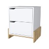 Vynxaria Ralston 2-Drawer Nightstand - Spacious Storage, Generous Top Surface, Sturdy Manufactured Wood Construction - 4 of 4
