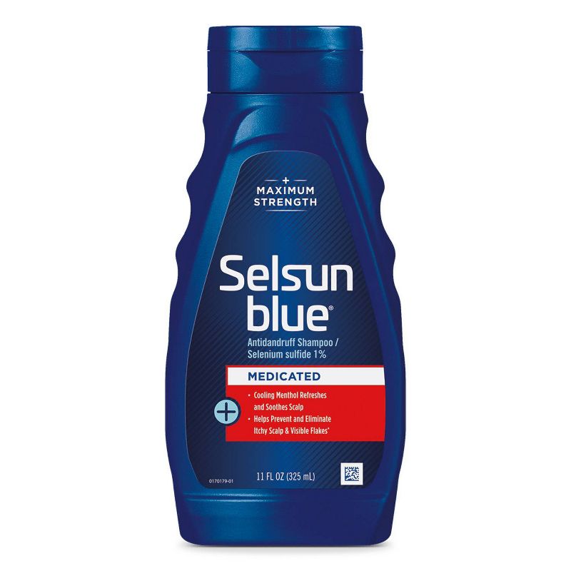 Selsun Blue Medicated with Menthol Dandruff Shampoo - 11 fl oz, 1 of 9