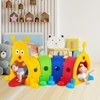VEVOR Caterpillar Tunnel for Kids, Outdoor Indoor Climb and Crawl Through, Play Equipment for Toddler,Boys,Girls,Baby 3-6, 4 Sections, Multicolor - 2 of 4