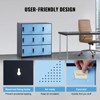 VEVOR Metal Locker for Employees, 9 Doors Storage Cabinet with Card Slot, Employee Lockers with Keys, 66lbs Loading Capacity, Black&Blue - 4 of 4