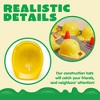 24 Pcs Toy Construction Hard Hats, Soft Plastic Yellow Kids Party Hat, Birthday Hats for Construction Party, Children Engineer,Building Dress Up Hats - 4 of 4