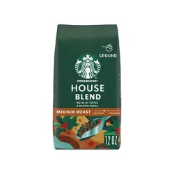 Starbucks Medium Roast Ground Coffee — House Blend — 100% Arabica — 1 bag (12 oz.)