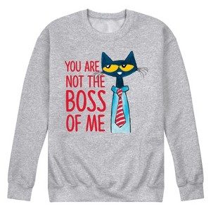 Men's - Pete the Cat - Not The Boss Of Me Graphic Fleece Sweatshirt - 1 of 4