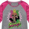 Girls' - LOL Surprise! - Sways Spray Paint Shirt Tail Raglan Graphic T-shirt - 2 of 4