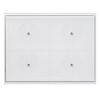 Full/Queen Size Murphy Bed Wall Bed, White/Gray-ModernLuxe - 4 of 4