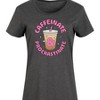 Women's - Instant Message - Coffee Lover Graphic T-shirt Dress - 2 of 4