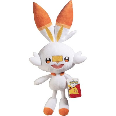 Pokémon 12" Large Scorbunny Plush- Sword & Shield Starter- Quality Bunny Stuffed Animal Toy- Great Christmas Gift for Kids, Boys, Girls & Fans