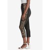Jessica London Women's Plus Size Everyday Stretch Cotton Capri Legging - 4 of 4