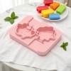 Unique Bargains Ice Pop Mould Double Mini Dinosaur Shape Comes with Plastic Stick Hand Washable 4.72"x3.62"x0.83" 1 Pc - 2 of 4