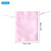 Unique Bargains Mini Smooth Wedding Christmas Satin Bags with Drawstring 50 Pcs - 2 of 4