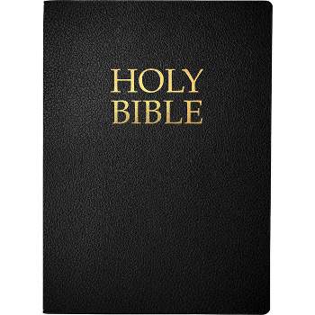 Kjver Holy Bible, Large Print, Black Bonded Leather, Thumb Index - (King James Version Easy Read Bible) by  Whitaker House (Leather Bound)