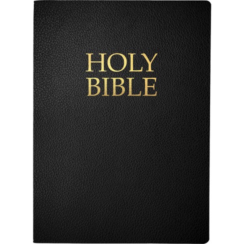 Kjver Holy Bible, Large Print, Black Bonded Leather, Thumb Index ...