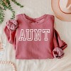 Simply Sage Market Embroidered Aunt Outline Lightweight Garment Dyed Sweatshirt - 3 of 4