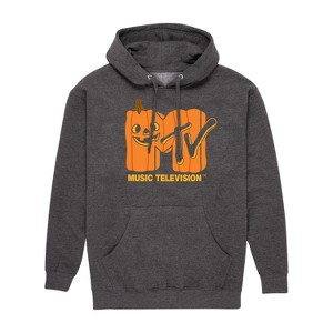 Men's - MTV - Logo Jack O Lantern Graphic Fleece Pullover Hoodie - 1 of 4