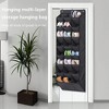 8 Tier Over The Door Organizer, 24 Pairs Shoe Rack for Front Door Entrance Wall Shoe Storage Hanging Shoe Organizer - 3 of 4