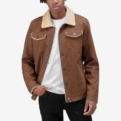 X RAY Men's Jacket With Faux Shearling Lining