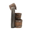 NAYSAYE Fountain Three Tier Bucket Water Feature with Rustic Design for Garden Patio and Porch, Brown, 9.4"*19.1"*13.2" - 4 of 4