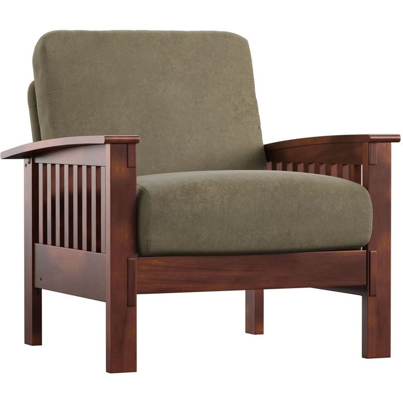 Hersey Mission Style Wood Accent Chair - Inspire Q, 4 of 10