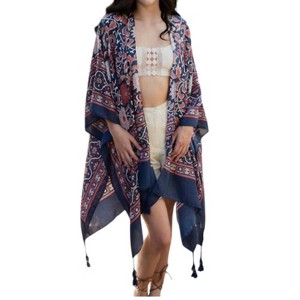 Women's Moroccon Pattern Duster - LETO - 1 of 3
