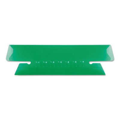 Pendaflex Hanging File Folder Tabs 1/3 Tab 3 1/2 Inch Green Tab/White Insert 25/Pack 4312GRE
