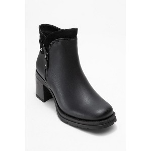 Parly - Black Zip-Block Heel Boot (Women) | Prologue Shoes - 1 of 4