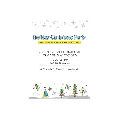 Great Papers Holiday Stationery Letterhead - 80 count