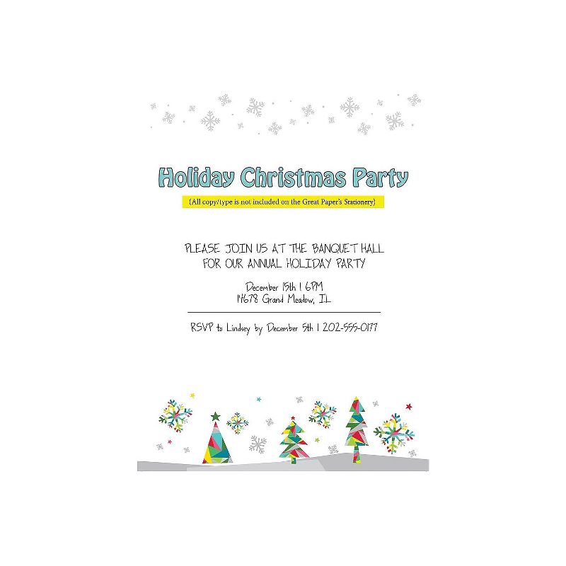 Great Papers Holiday Letterhead 80/Count (2015043), 1 of 2