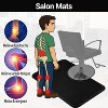 Salon Chair Cushion, 3 Feet x5 Feet - Large Square Anti-slip Floor Mat, Office Furniture, Comfortable to Stand on, Durable, Black - 3 of 4