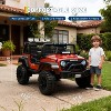 Jojoka 24V 2-Seater Kids Ride On Truck, Electric Car w/ Remote, 4WD, LED Lights, Music, 7Ah Battery & 2 Speeds - 3 of 4