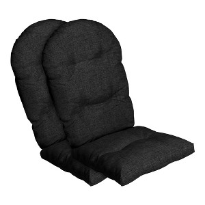 ARDEN Outdoor Plush Modern Tufted Rocking Chair Cushion, Set of 2, 20 x 18, Water Repellent, Fade Resistant - 1 of 4