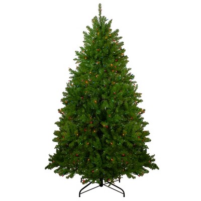 Northlight 6.5' Prelit Full Artificial Christmas Tree Northern Pine - Multi-Color Lights