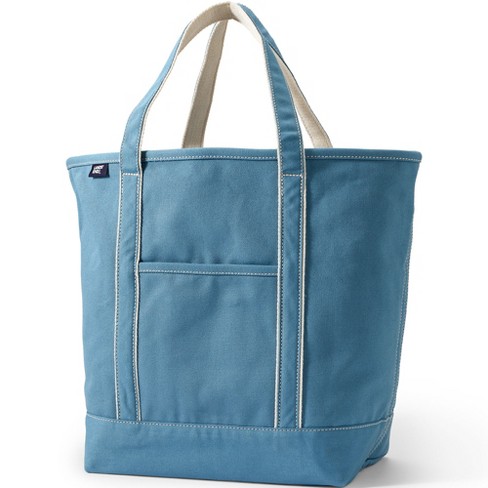 Lands' End Open Top Canvas Tote Bag, Size: Large, Blue - Yahoo