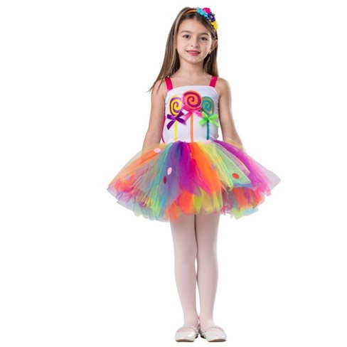 Dress Up America Lollipop Candy Dress Costume For Kids - Small