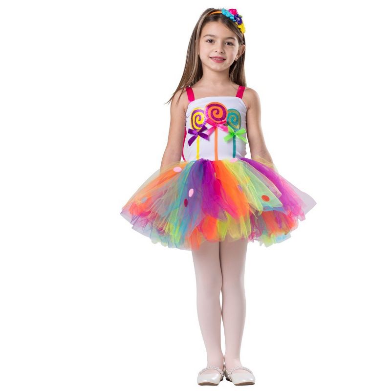 Dress Up America Lollipop Candy Dress Costume For Kids, 1 of 5