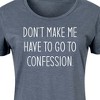 Women's - Instant Message - Don't Make Me Confession Graphic T-shirt Dress - 2 of 4